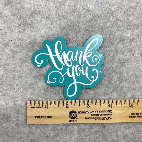 Seller Thank You For Your Purchase Die Cut Cards Notes Blue Sets of 25 - Picture 4 of 7